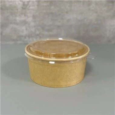 1000 ml kraft sklede za hrano za enkratno uporabo