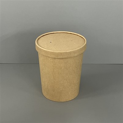 32 oz sklede za juho za enkratno uporabo s pokrovi